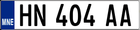 Trailer License Plate